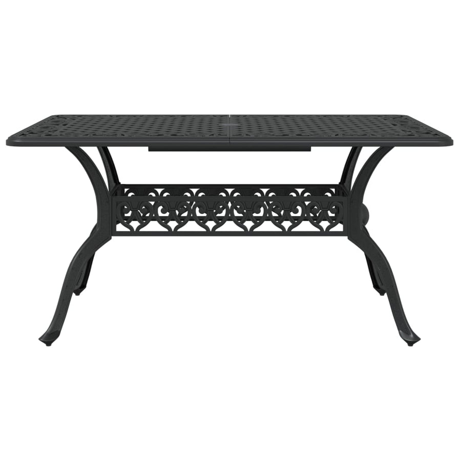 Tuintafel 150X90X72 Cm Gietaluminium Zwart