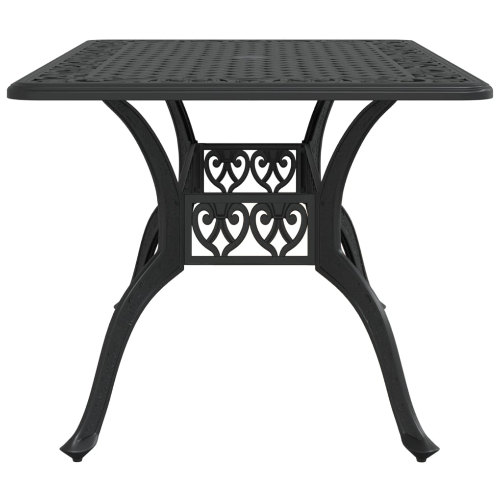 Tuintafel 150X90X72 Cm Gietaluminium Zwart