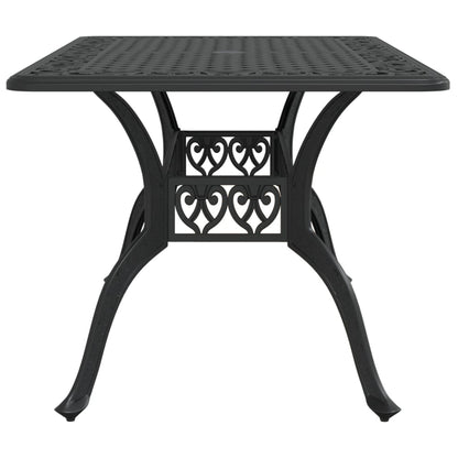 Tuintafel 150X90X72 Cm Gietaluminium Zwart