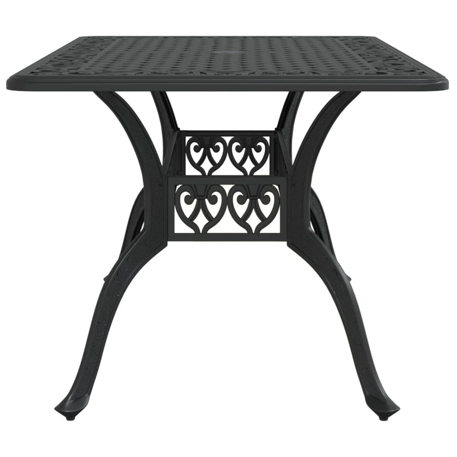 Tuintafel 150X90X72 Cm Gietaluminium Zwart