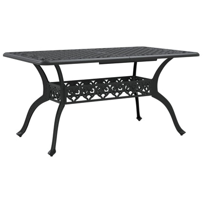 Tuintafel 150X90X72 Cm Gietaluminium Zwart