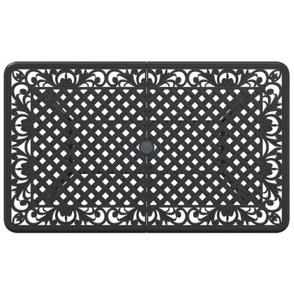 Tuintafel 150X90X72 Cm Gietaluminium Zwart