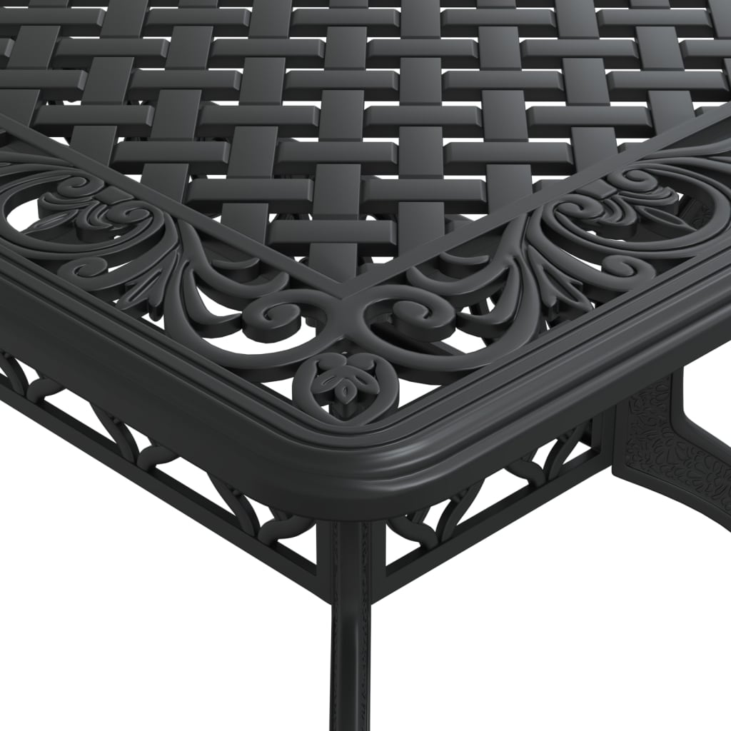 Tuintafel 150X90X72 Cm Gietaluminium Zwart