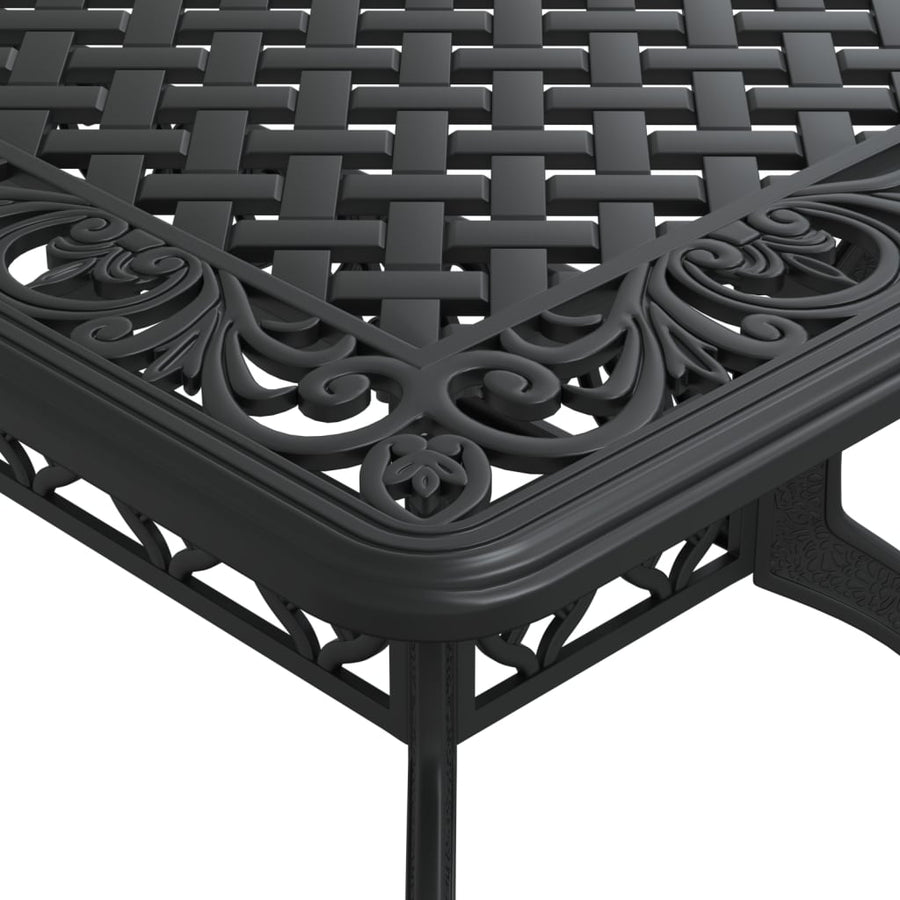 Tuintafel 150X90X72 Cm Gietaluminium Zwart