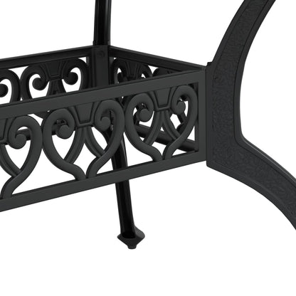 Tuintafel 150X90X72 Cm Gietaluminium Zwart