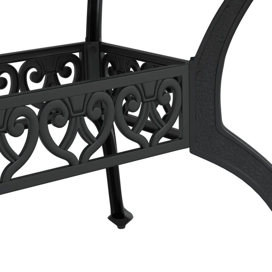 Tuintafel 150X90X72 Cm Gietaluminium Zwart