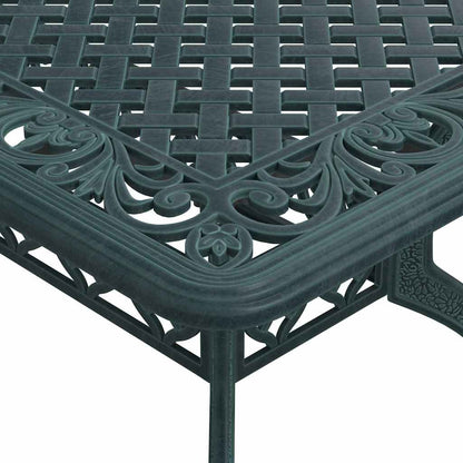 Tuintafel 150x90x72 cm gietaluminium groen