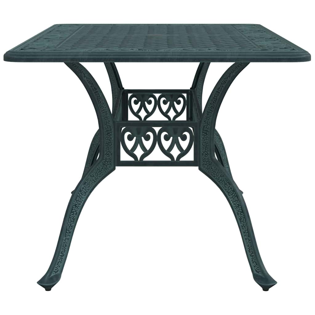 Tuintafel 150x90x72 cm gietaluminium groen