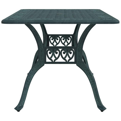 Tuintafel 150x90x72 cm gietaluminium groen