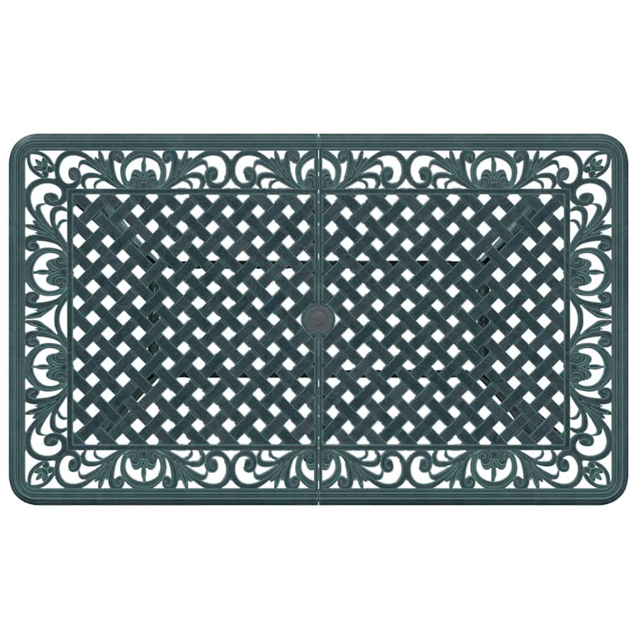 Tuintafel 150x90x72 cm gietaluminium groen