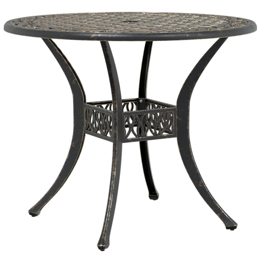 Tuintafel Ø 90X75 Cm Gietaluminium Kleurig Brons