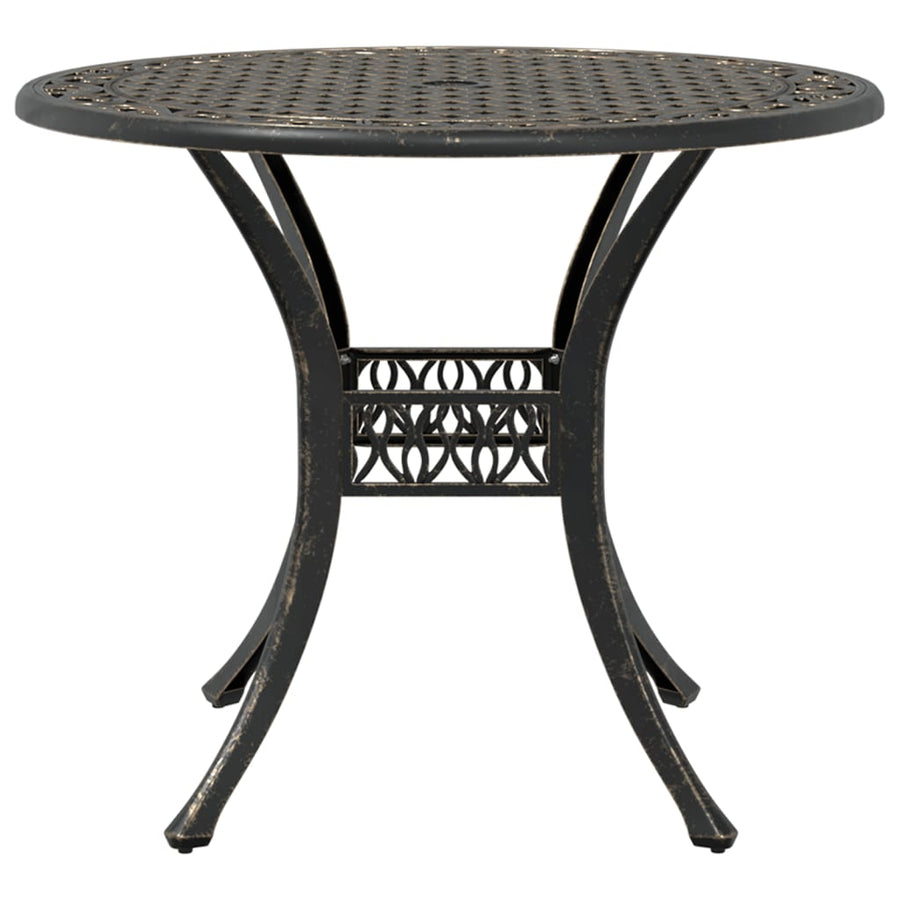 Tuintafel Ø 90X75 Cm Gietaluminium Kleurig Brons