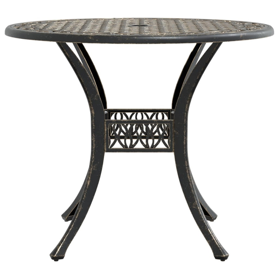 Tuintafel Ø 90X75 Cm Gietaluminium Kleurig Brons