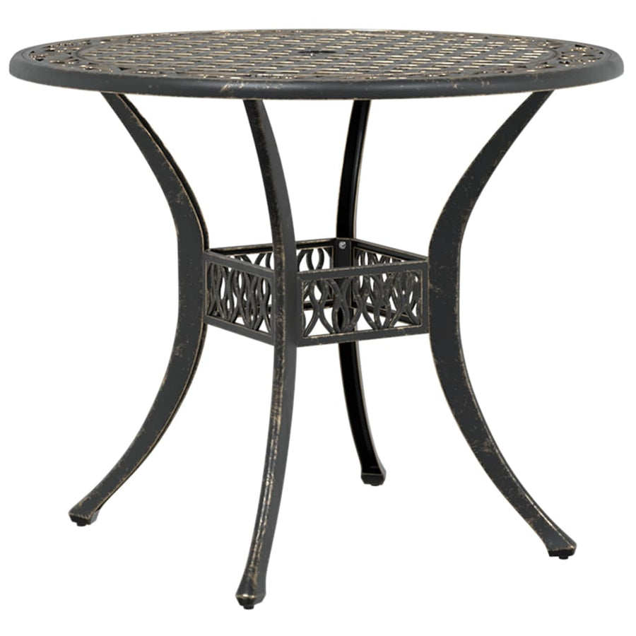 Tuintafel Ø 90X75 Cm Gietaluminium Kleurig Brons