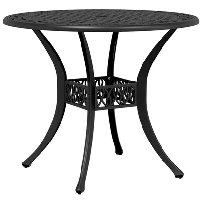 Tuintafel Ø 90X75 Cm Gietaluminium Zwart