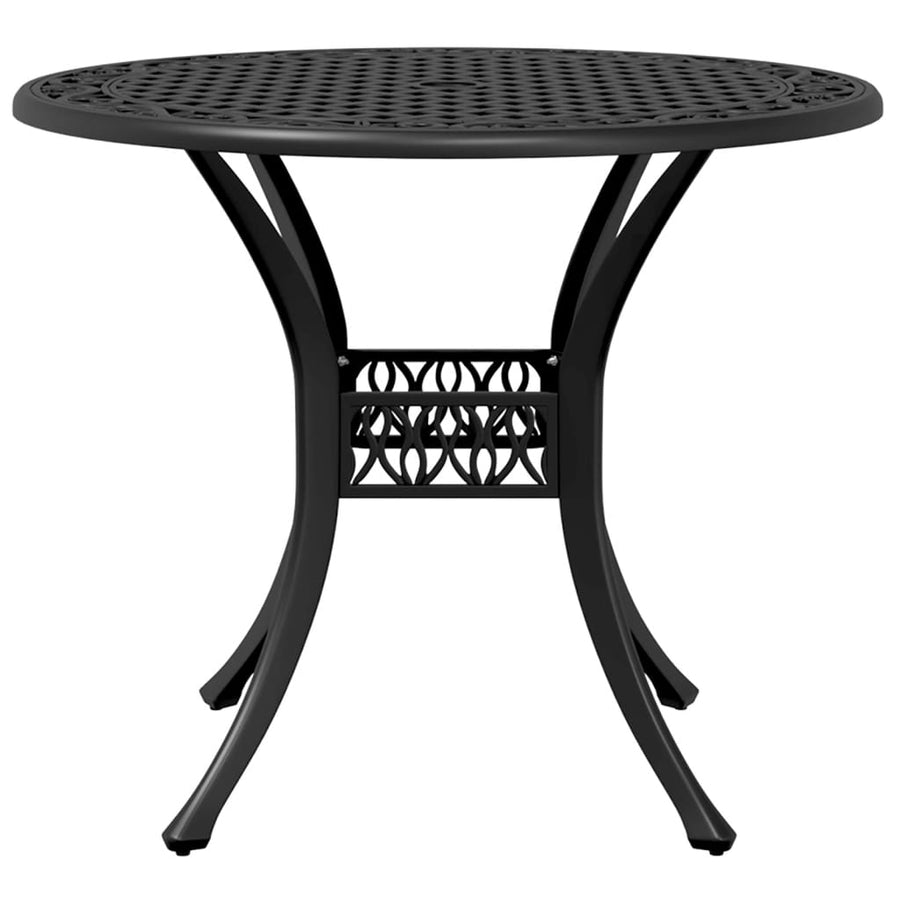 Tuintafel Ø 90X75 Cm Gietaluminium Zwart