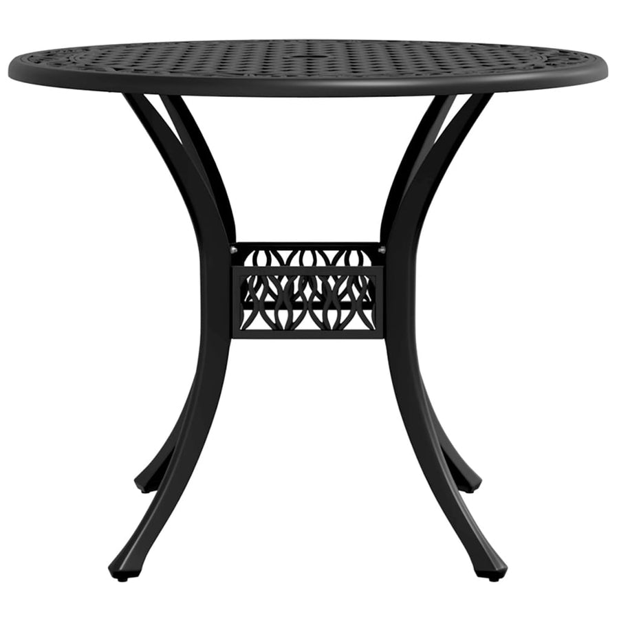 Tuintafel Ø 90X75 Cm Gietaluminium Zwart