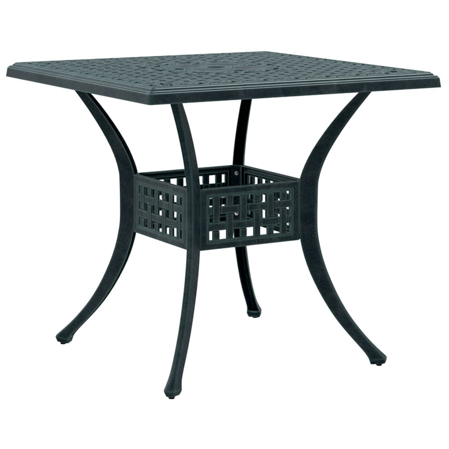 Tuintafel 80x80x75 cm gietaluminium groen