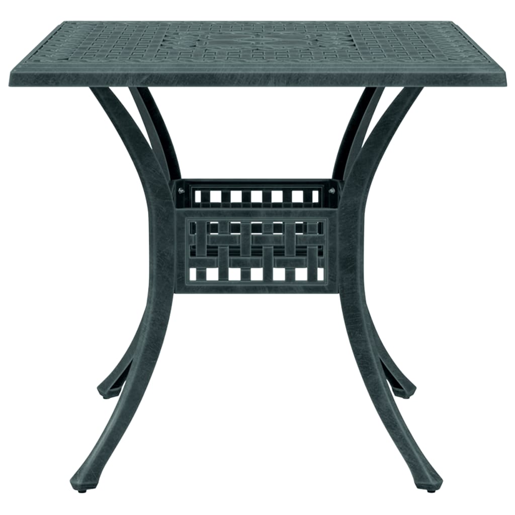 Tuintafel 80x80x75 cm gietaluminium groen