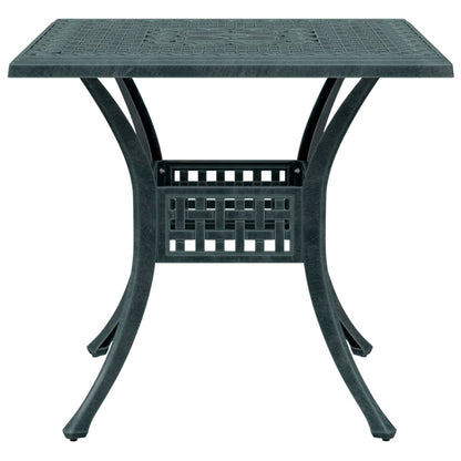 Tuintafel 80x80x75 cm gietaluminium groen