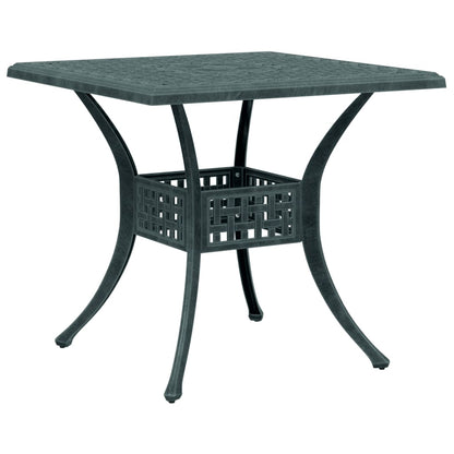 Tuintafel 80x80x75 cm gietaluminium groen