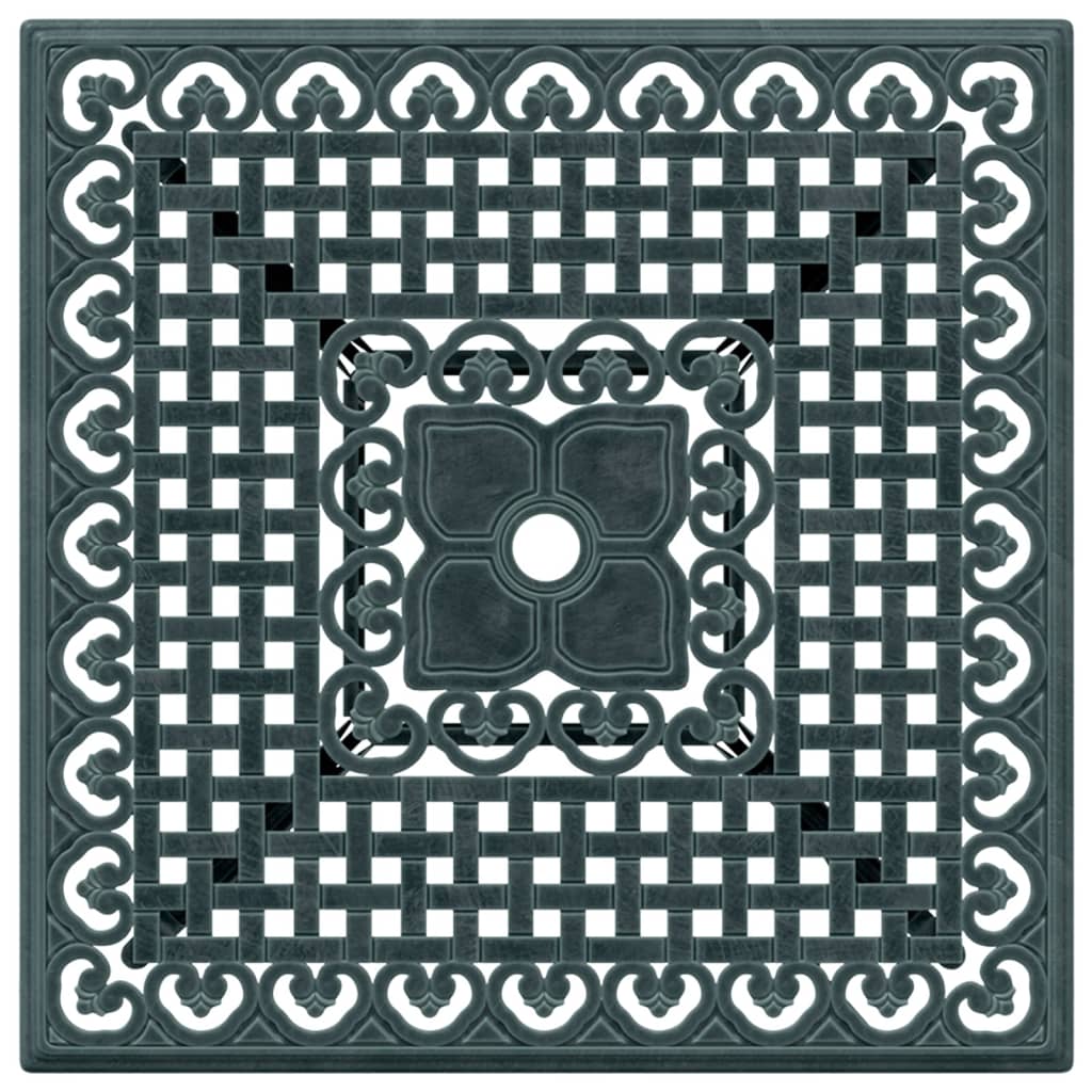 Tuintafel 80x80x75 cm gietaluminium groen