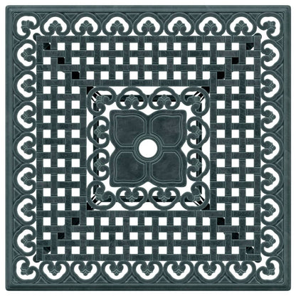 Tuintafel 80x80x75 cm gietaluminium groen