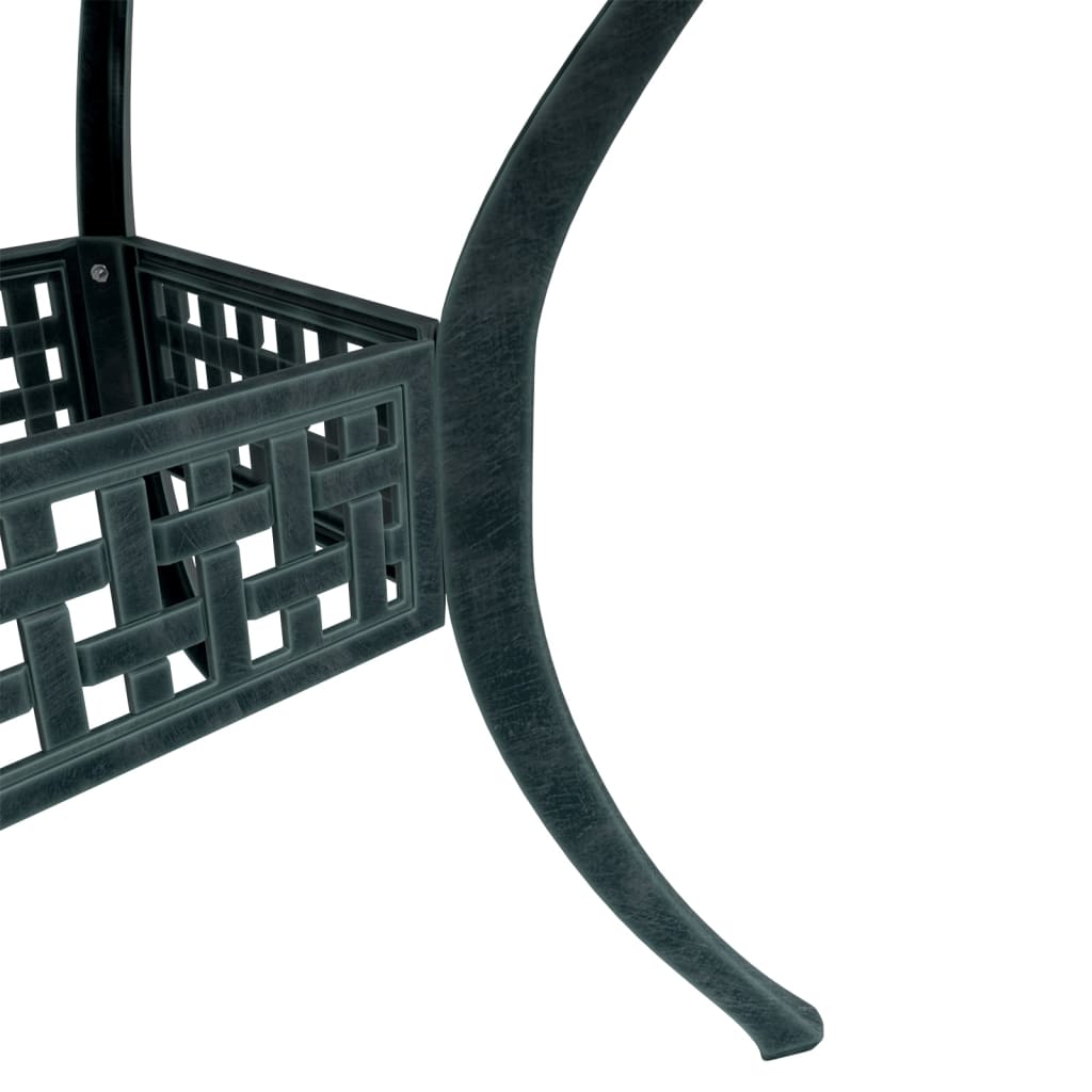 Tuintafel 80x80x75 cm gietaluminium groen