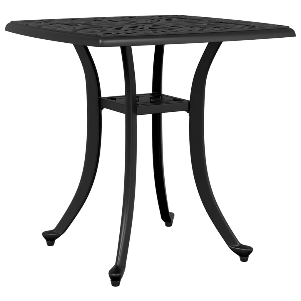 Tuintafel 53x53x53 cm gietaluminium zwart