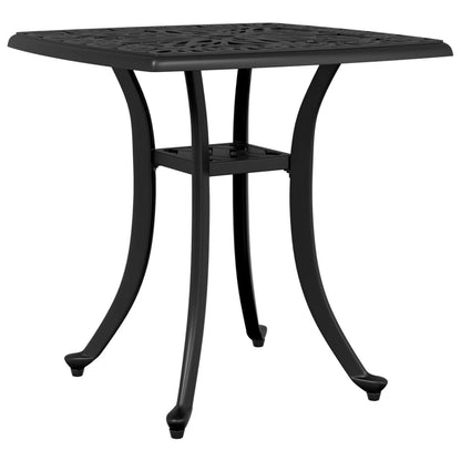 Tuintafel 53x53x53 cm gietaluminium zwart