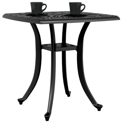 Tuintafel 53x53x53 cm gietaluminium zwart