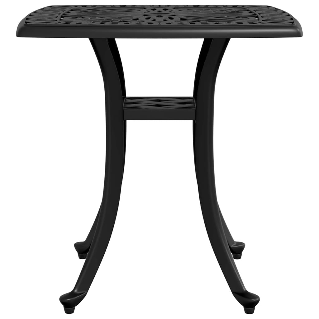 Tuintafel 53x53x53 cm gietaluminium zwart