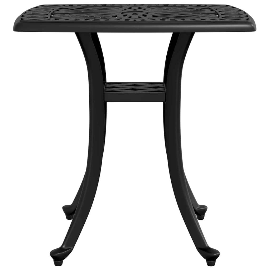 Tuintafel 53x53x53 cm gietaluminium zwart