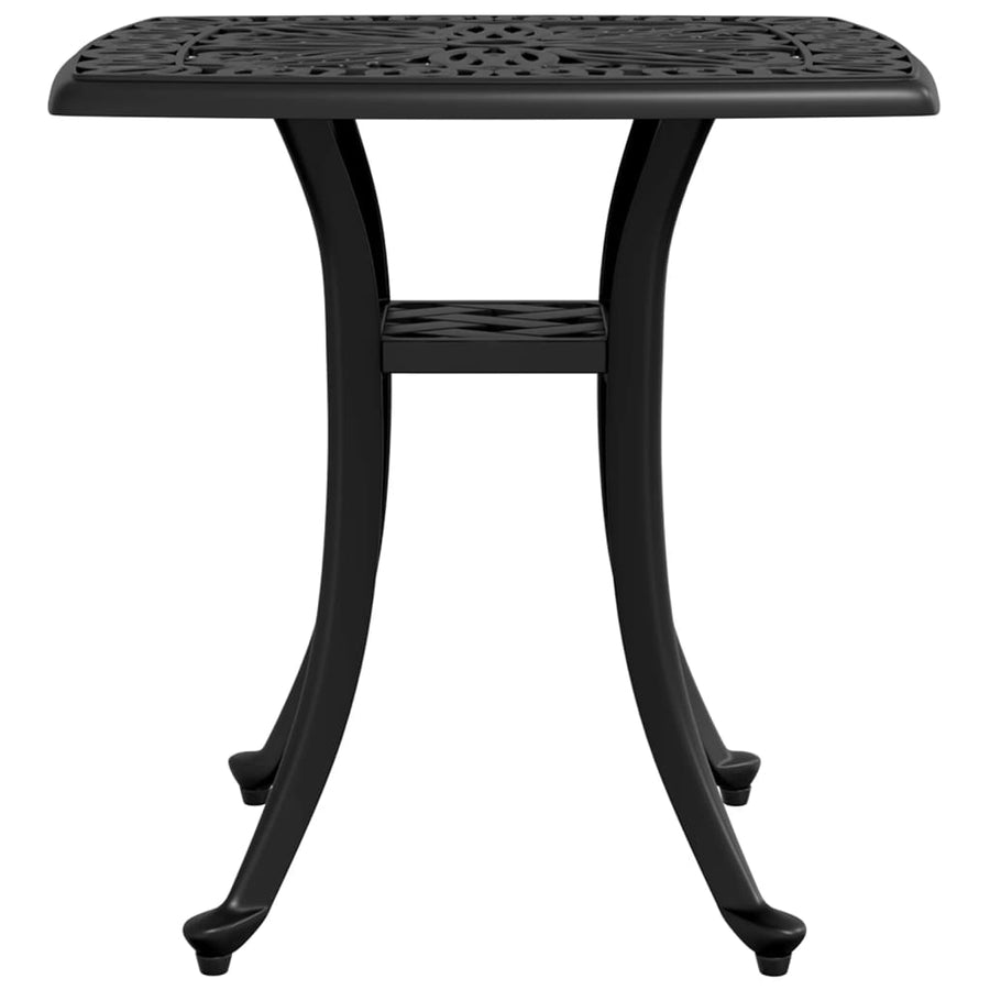 Tuintafel 53x53x53 cm gietaluminium zwart