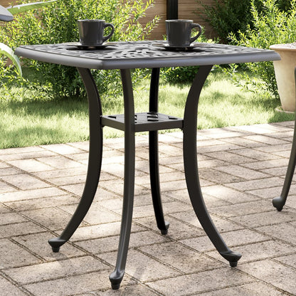 Tuintafel 53x53x53 cm gietaluminium zwart