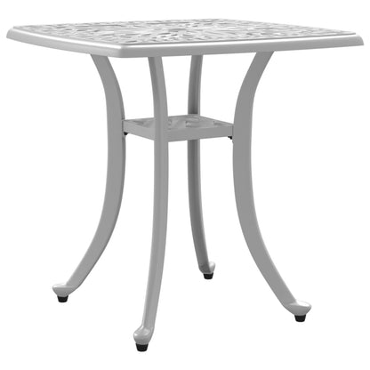 Tuintafel 53x53x53 cm gietaluminium wit