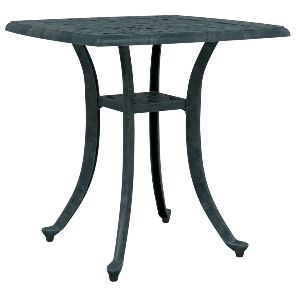 Tuintafel 53x53x53 cm gietaluminium groen