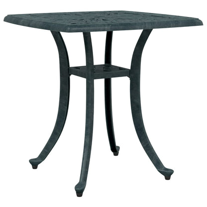 Tuintafel 53x53x53 cm gietaluminium groen