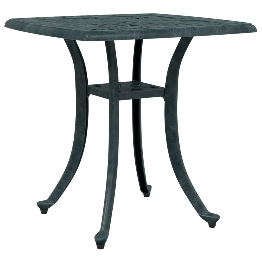 Tuintafel 53x53x53 cm gietaluminium groen