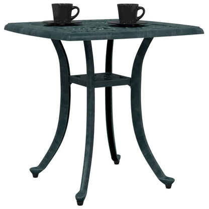 Tuintafel 53x53x53 cm gietaluminium groen