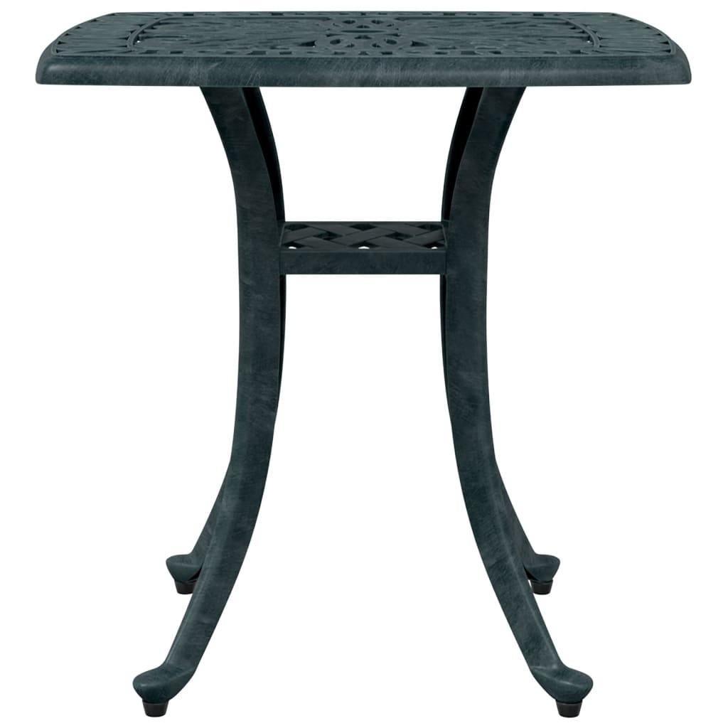 Tuintafel 53x53x53 cm gietaluminium groen