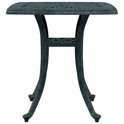 Tuintafel 53x53x53 cm gietaluminium groen