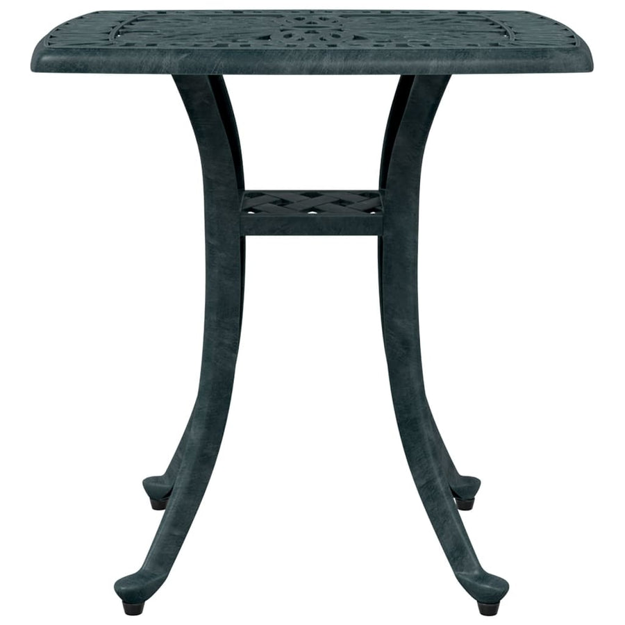 Tuintafel 53x53x53 cm gietaluminium groen