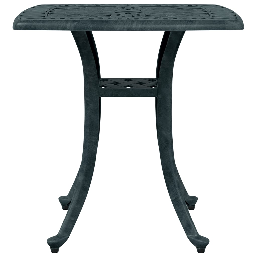 Tuintafel 53x53x53 cm gietaluminium groen