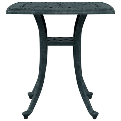 Tuintafel 53x53x53 cm gietaluminium groen