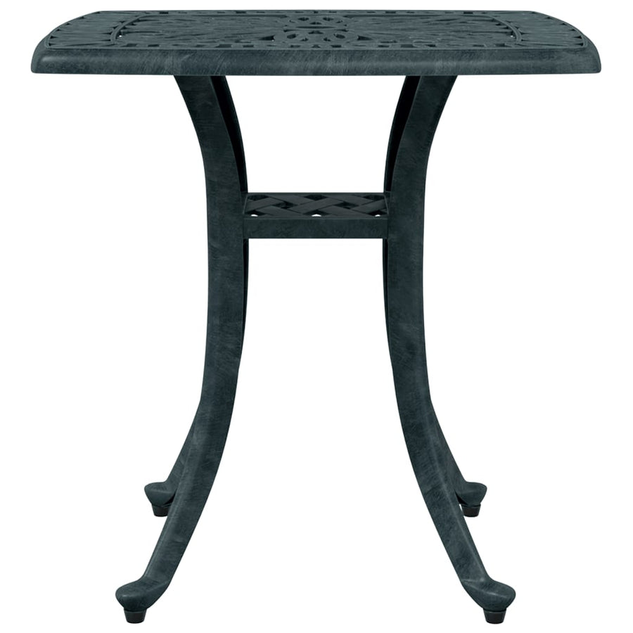 Tuintafel 53x53x53 cm gietaluminium groen