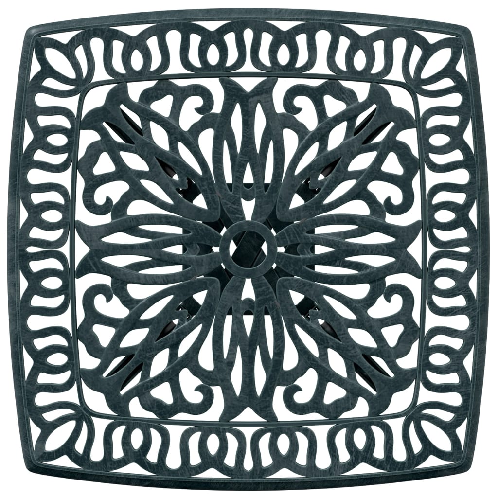 Tuintafel 53x53x53 cm gietaluminium groen