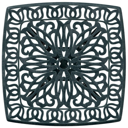 Tuintafel 53x53x53 cm gietaluminium groen