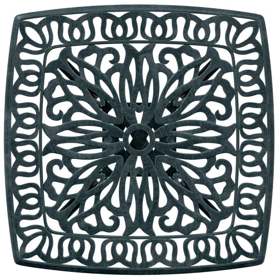 Tuintafel 53x53x53 cm gietaluminium groen