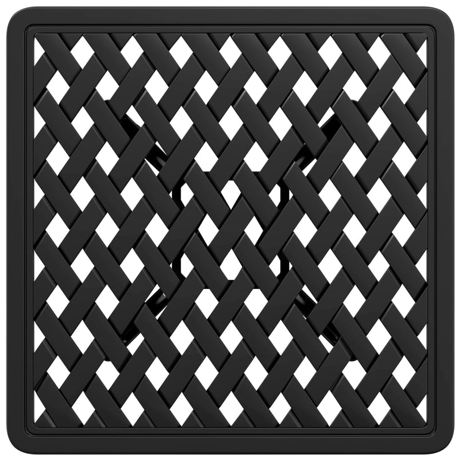 Tuintafel 53x53x53 cm gietaluminium zwart